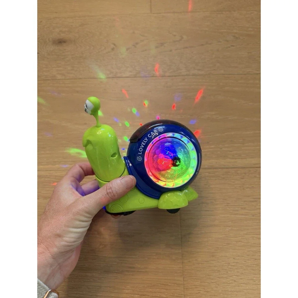 Luminous Crawling Snail Toy Musical Electric Interactive Baby Toy Fast Ship